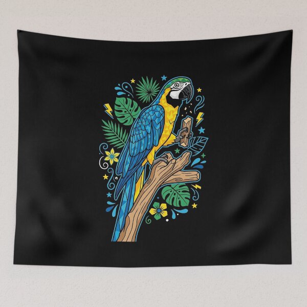 Item preview, blue yellow macaw designed and sold by kinanandi.