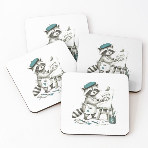 Item preview, Raccoon Sketch – Hand Drawn Woodland Animal Art designed and sold by AMICO77.