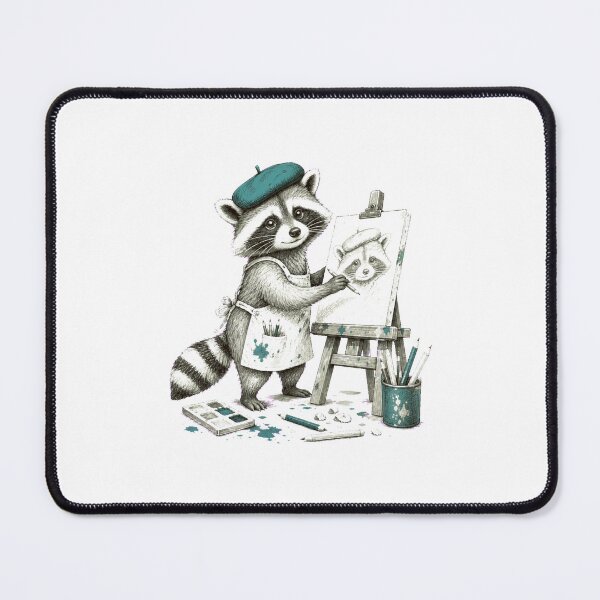 Item preview, Raccoon Sketch – Hand Drawn Woodland Animal Art designed and sold by AMICO77.