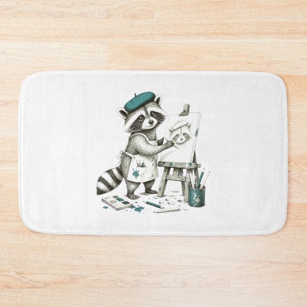 Item preview, Raccoon Sketch – Hand Drawn Woodland Animal Art designed and sold by AMICO77.