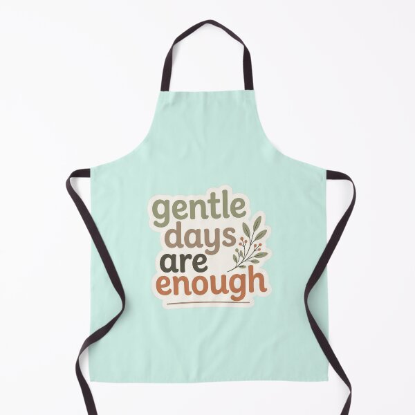 Item preview, Gentle Days Are Enough – Inspirational Wellness Typography Design designed and sold by CosmicQuietStudio.