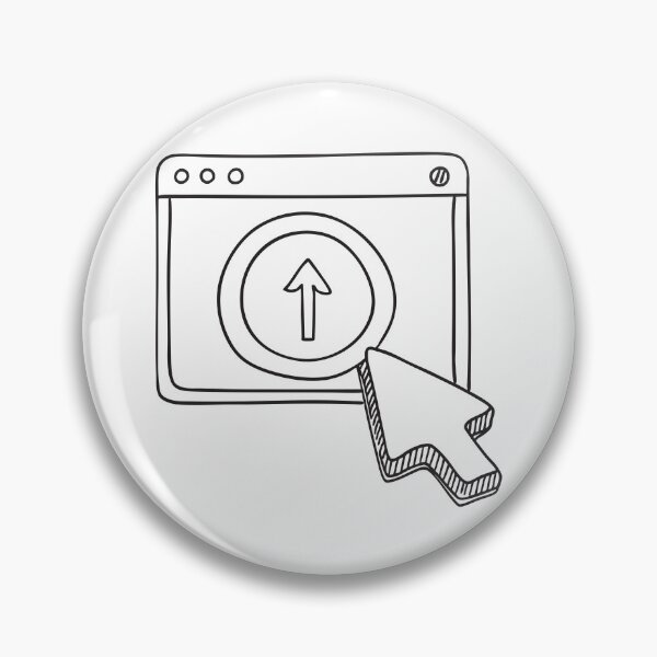 Item preview, A pointer clicking the upload icon on a digital screen designed and sold by rasagamastore.