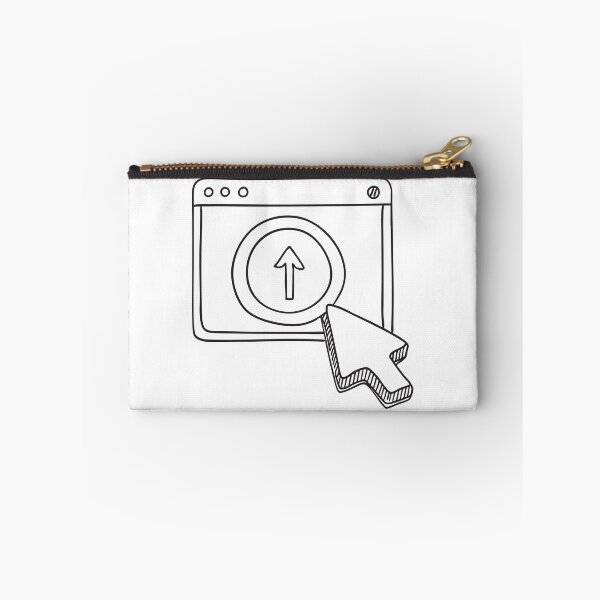 Item preview, A pointer clicking the upload icon on a digital screen designed and sold by rasagamastore.