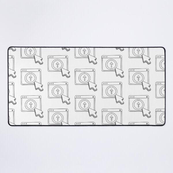 Item preview, A pointer clicking the upload icon on a digital screen designed and sold by rasagamastore.