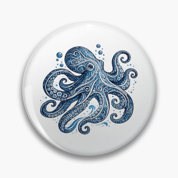 Item preview, Blue Aboriginal Octopus Art designed and sold by sonorian.