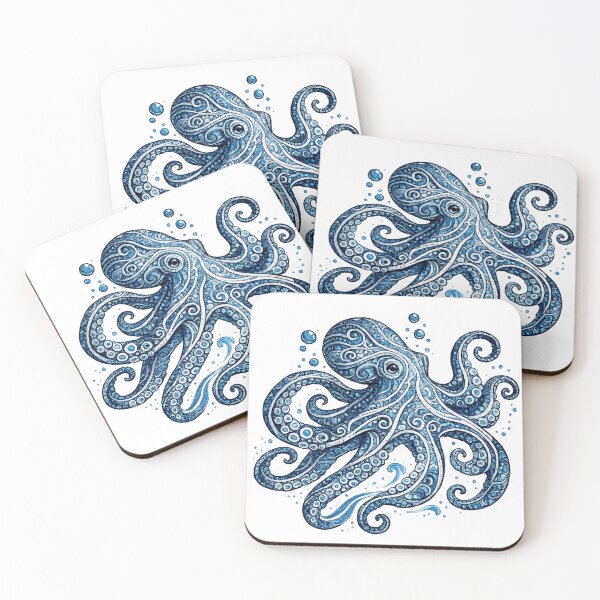 Item preview, Blue Aboriginal Octopus Art designed and sold by sonorian.