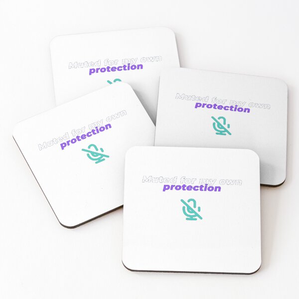 Item preview, Muted For My Own Protection | Funny Remote Work & Office Humour Shirt designed and sold by NeuroShirts.