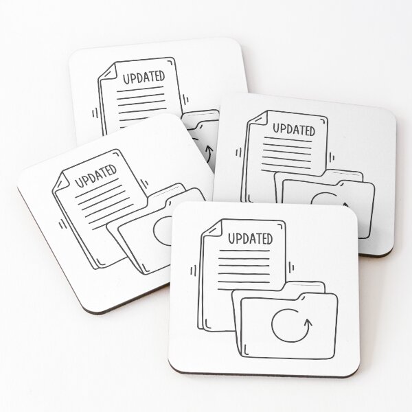 Item preview, A folder lying beside an update marked paper designed and sold by rasagamastore.