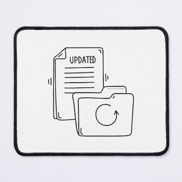 Item preview, A folder lying beside an update marked paper designed and sold by rasagamastore.