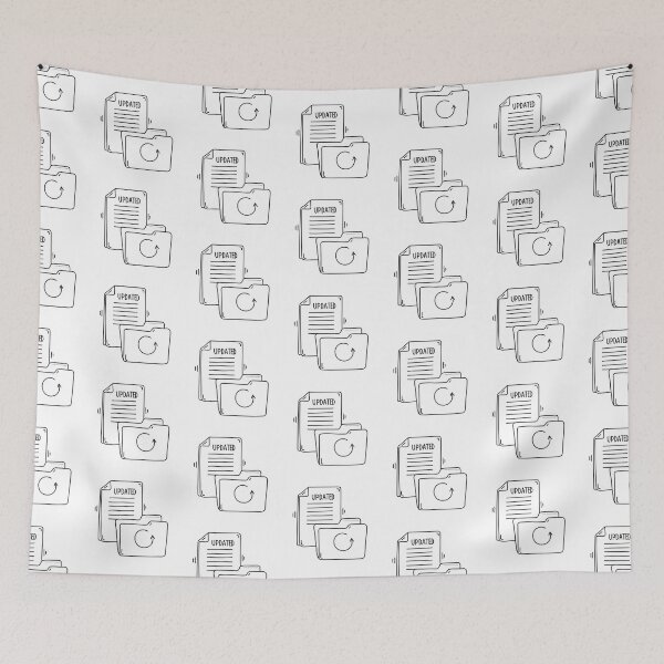 Item preview, A folder lying beside an update marked paper designed and sold by rasagamastore.