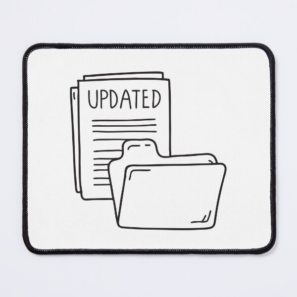 Item preview, An update marked page placed next to a file folder designed and sold by rasagamastore.