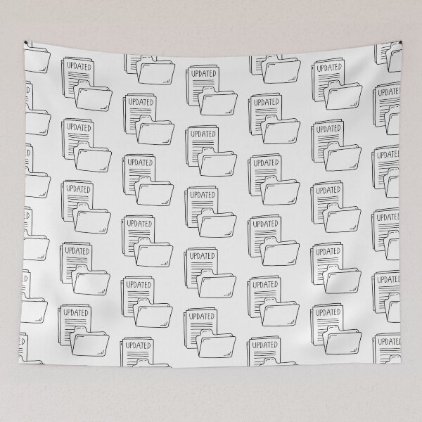 Item preview, An update marked page placed next to a file folder designed and sold by rasagamastore.