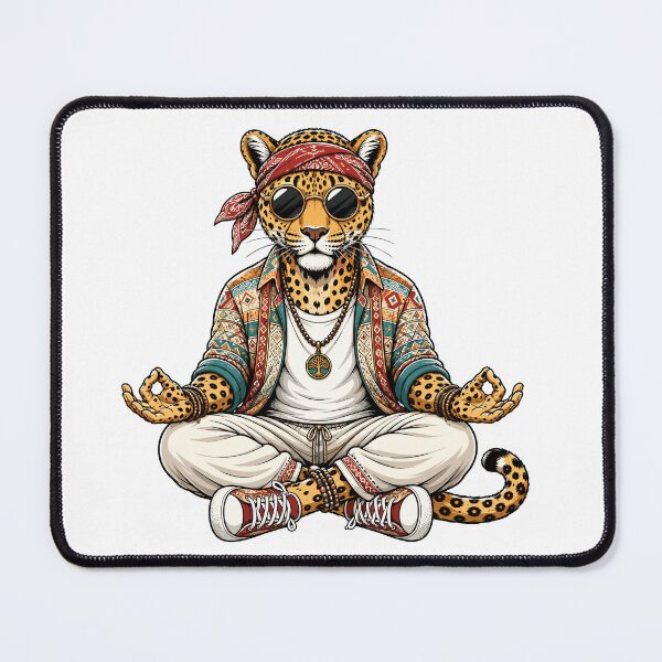 Item preview, Meditating Boho Leopard in Sunglasses.... designed and sold by Krincydigitalart.