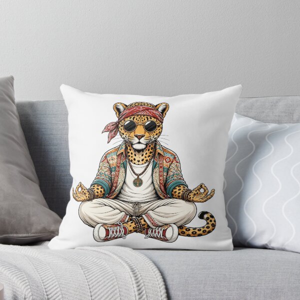 Item preview, Meditating Boho Leopard in Sunglasses.... designed and sold by Krincydigitalart.