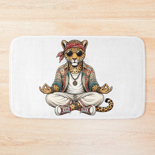 Item preview, Meditating Boho Leopard in Sunglasses.... designed and sold by Krincydigitalart.