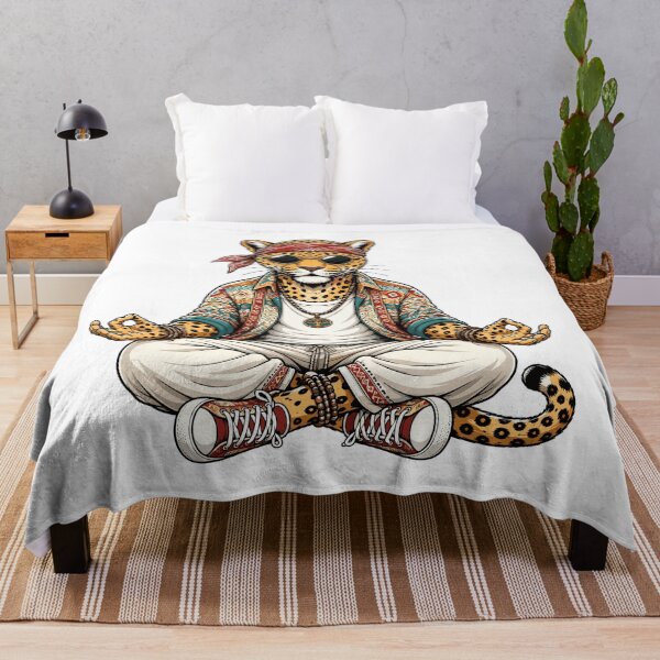 Item preview, Meditating Boho Leopard in Sunglasses.... designed and sold by Krincydigitalart.