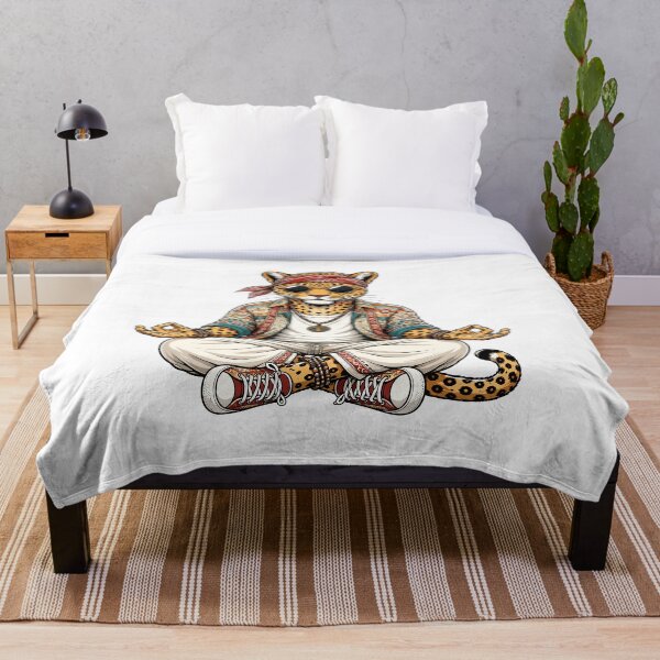 Item preview, Leopardo bohemio meditando con gafas de sol.... designed and sold by Krincydigitalart.