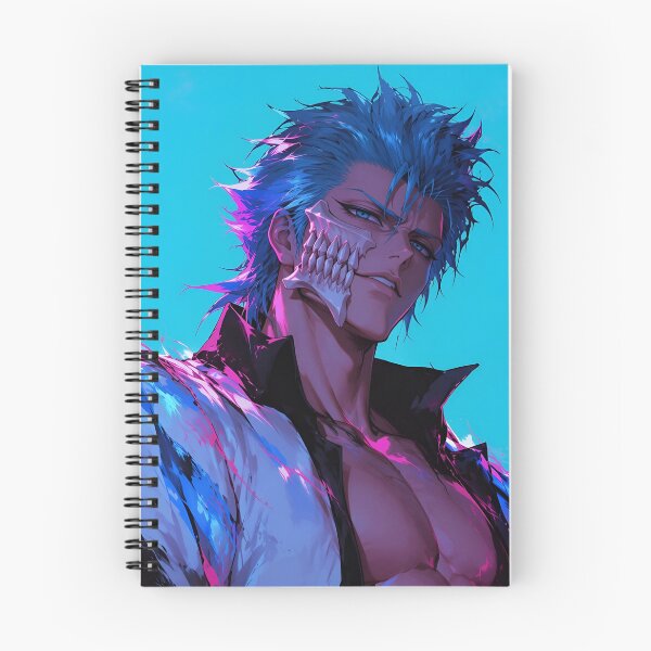 Item preview, Grimmjow | Neon Blue Skull Mask Warrior | Dark Fantasy Anime Portrait | Cyber Gothic Manga Inspired Digital Art designed and sold by Dyan4.