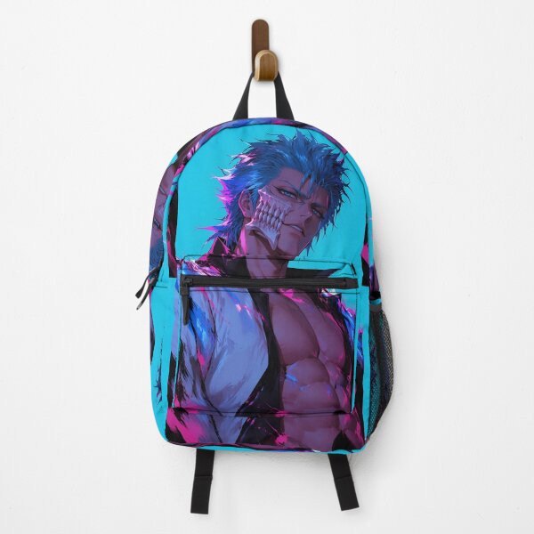 Item preview, Grimmjow | Neon Blue Skull Mask Warrior | Dark Fantasy Anime Portrait | Cyber Gothic Manga Inspired Digital Art designed and sold by Dyan4.