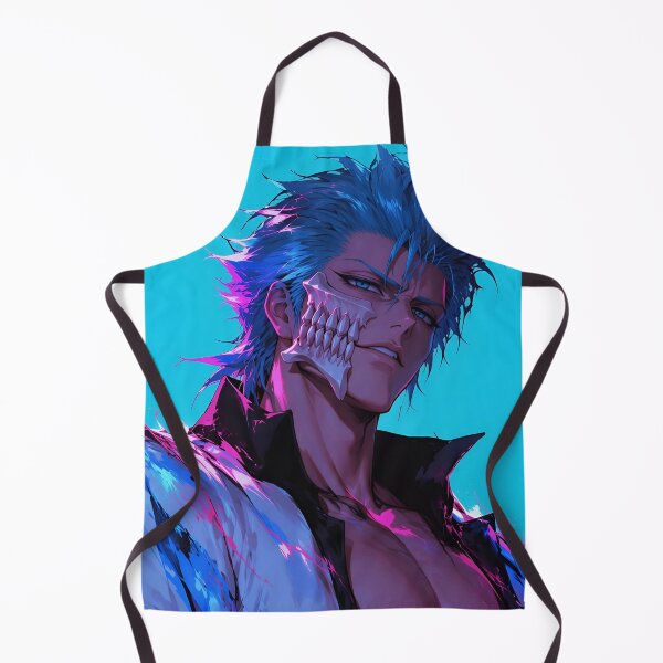 Item preview, Grimmjow | Neon Blue Skull Mask Warrior | Dark Fantasy Anime Portrait | Cyber Gothic Manga Inspired Digital Art designed and sold by Dyan4.
