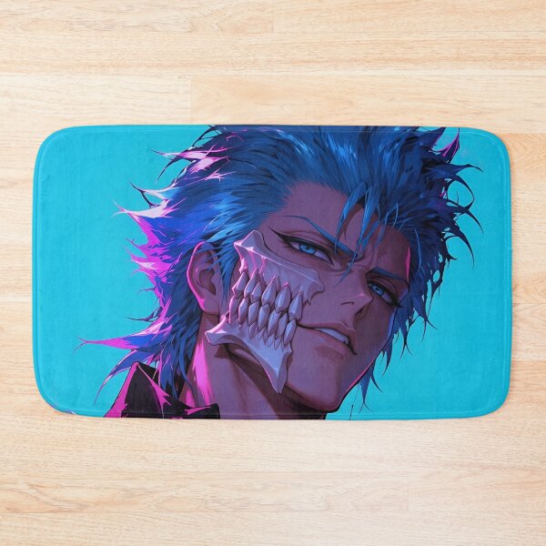 Item preview, Grimmjow | Neon Blue Skull Mask Warrior | Dark Fantasy Anime Portrait | Cyber Gothic Manga Inspired Digital Art designed and sold by Dyan4.