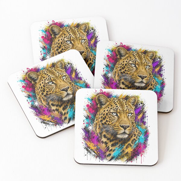 Item preview, Leopard Street Art Graffiti Portrait designed and sold by Tobull.