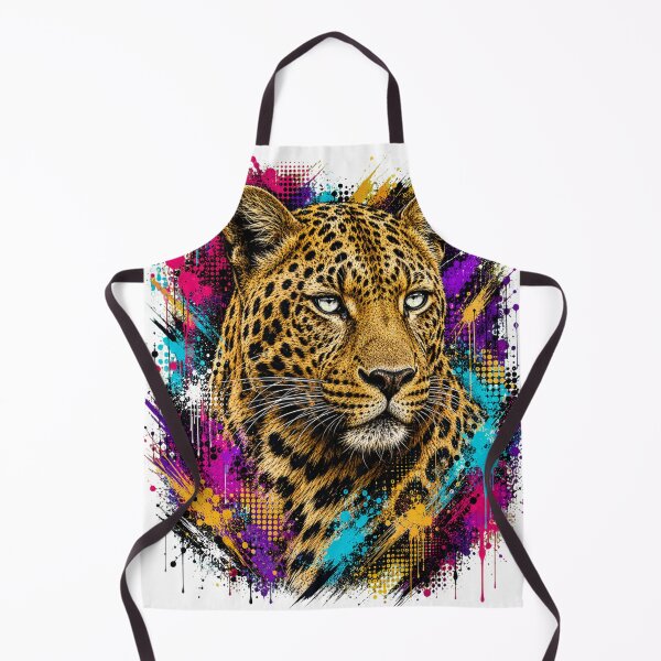 Item preview, Leopard Street Art Graffiti Portrait designed and sold by Tobull.