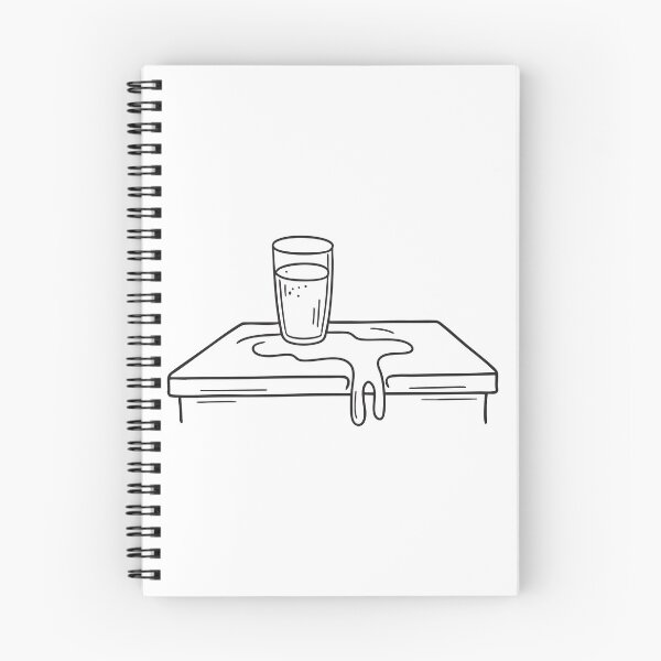 Item preview, Water from a tipped glass flooding part of a table designed and sold by rasagamastore.