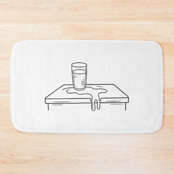 Item preview, Water from a tipped glass flooding part of a table designed and sold by rasagamastore.