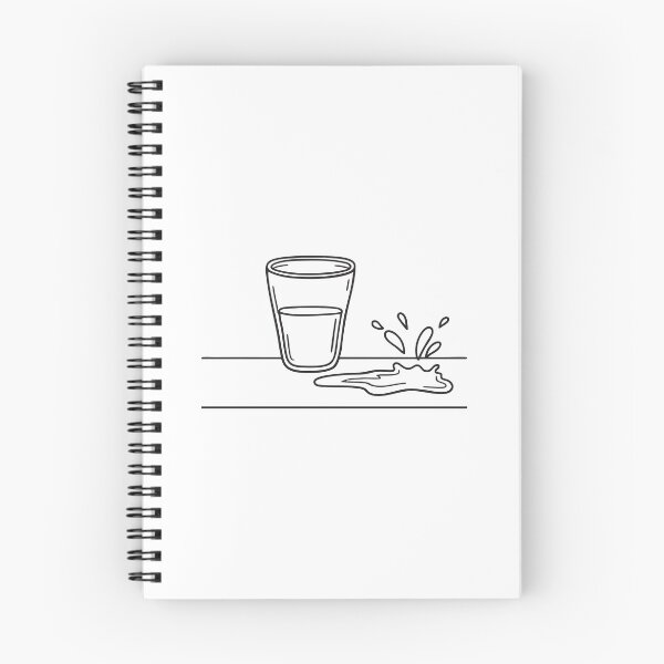 Item preview, A kitchen table with a knocked over glass and spilled water designed and sold by rasagamastore.