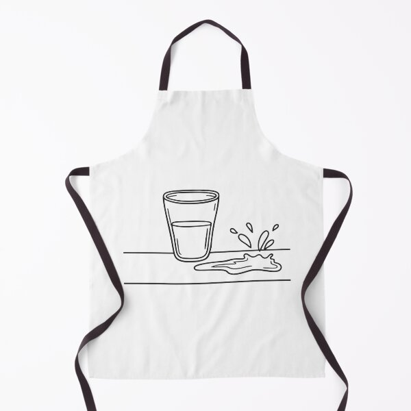 Item preview, A kitchen table with a knocked over glass and spilled water designed and sold by rasagamastore.