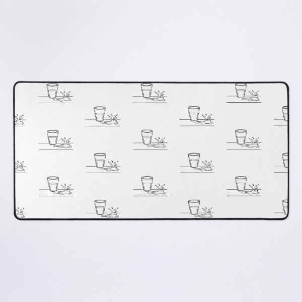 Item preview, A kitchen table with a knocked over glass and spilled water designed and sold by rasagamastore.