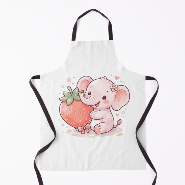Item preview, A Sweet Baby Elephant - Pastel Pink, Kawaii Illustration designed and sold by DigitfanStudio.