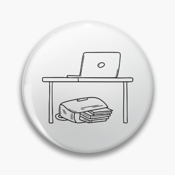 Item preview, A tipped laptop bag resting under the desk designed and sold by rasagamastore.