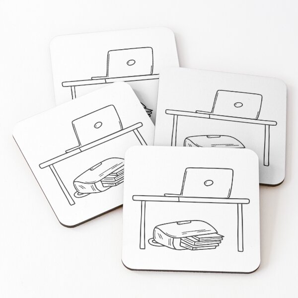 Item preview, A tipped laptop bag resting under the desk designed and sold by rasagamastore.