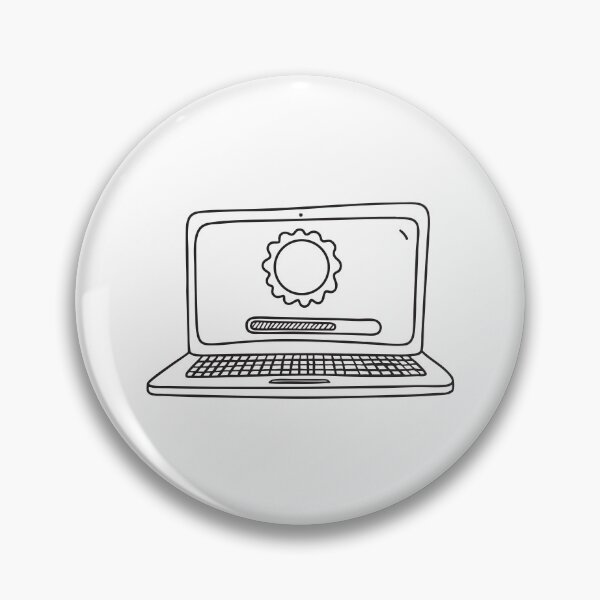 Artikelvorschau, Ein Laptop-Bildschirm zeigt den Ladefortschritt des Systemupdates an. entworfen und verkauft von rasagamastore.