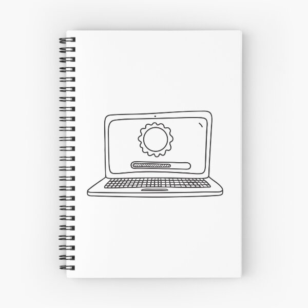 Item preview, A laptop screen showing system update progress loading designed and sold by rasagamastore.