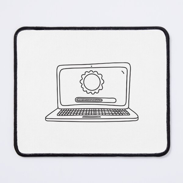 Item preview, A laptop screen showing system update progress loading designed and sold by rasagamastore.