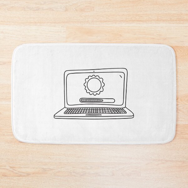 Item preview, A laptop screen showing system update progress loading designed and sold by rasagamastore.