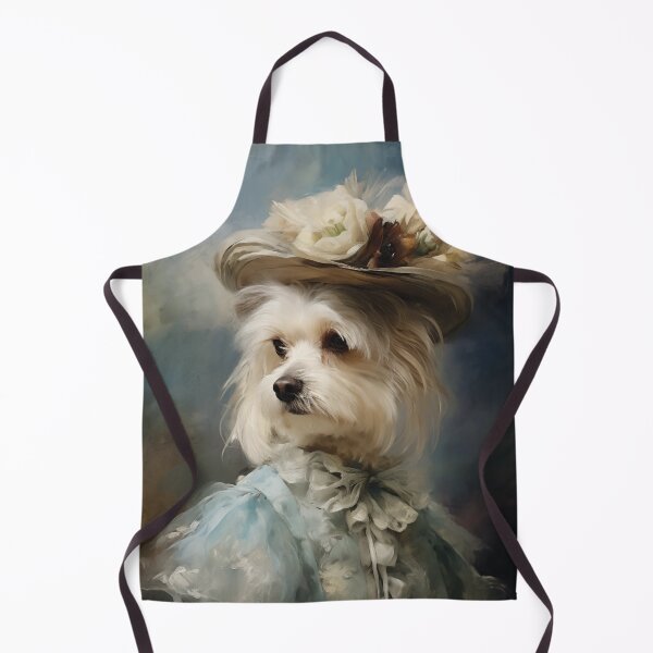 Item preview, Impressionist Maltese Lady with Flower Hat designed and sold by AniDragonfly.