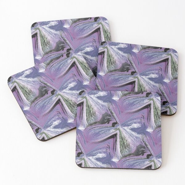 Item preview, Abstract Marble Butterflies in Purple designed and sold by Artistestella.