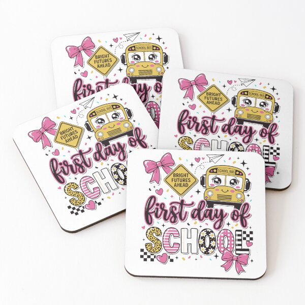 Item preview, First Day Of School Cute Coquette Bus Graphic Girls Kids  designed and sold by BornBorn.