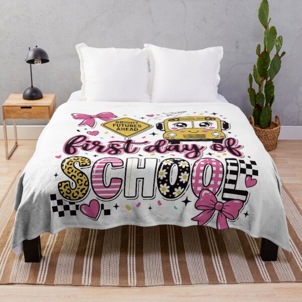 Item preview, First Day Of School Cute Coquette Bus Graphic Girls Kids designed and sold by BornBorn.