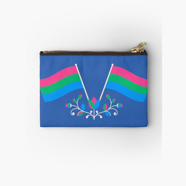 Item preview, Polysexual Pride Flag Folk Motif – © heidiannemorris Scandinavian Folk Art designed and sold by FOLK ART FUSION.