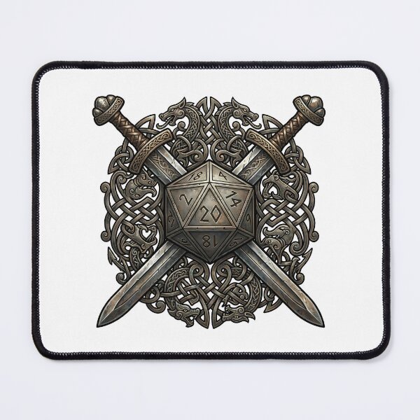 Item preview,  Roll Initiative Crossed Swords Medieval Shield Funny Gamer Quote designed and sold by WorldShop17.