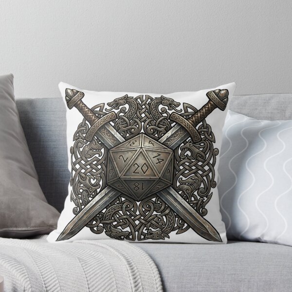 Item preview,  Roll Initiative Crossed Swords Medieval Shield Funny Gamer Quote designed and sold by WorldShop17.