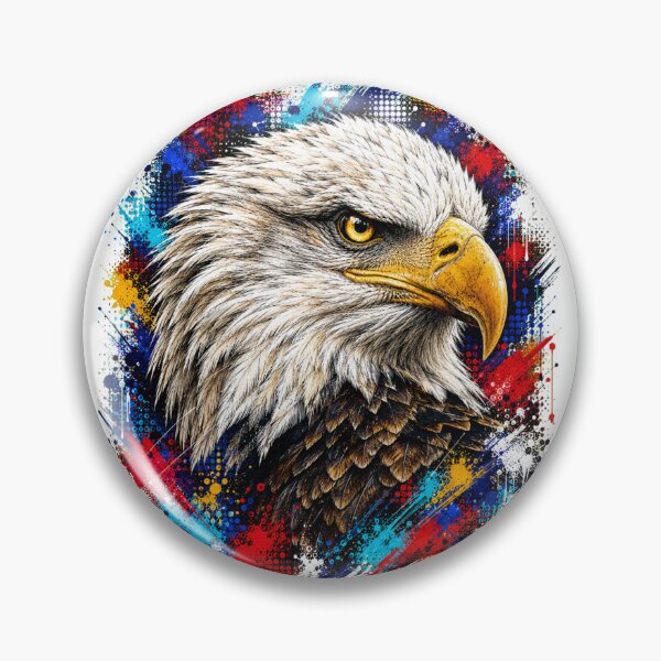 Item preview, Bald Eagle Street Art Graffiti Portrait designed and sold by Tobull.