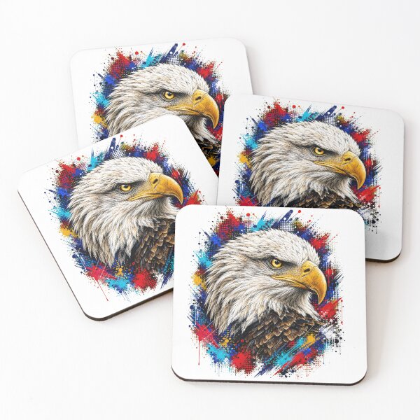 Item preview, Bald Eagle Street Art Graffiti Portrait designed and sold by Tobull.
