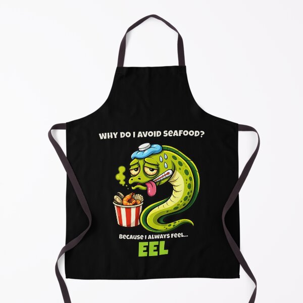 Item preview, Funny Seafood EeL Pun designed and sold by PuniverseDesign.