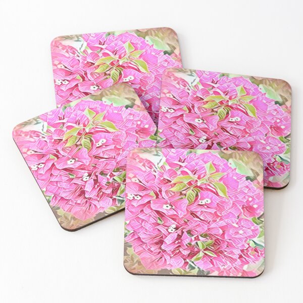 Item preview, Abstract Impressionist Pink Bougainvillea Digital Illustration designed and sold by BalkanBloom.